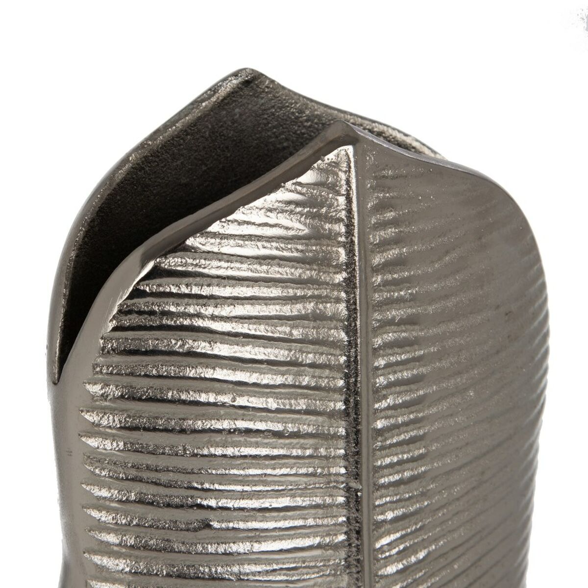 Vaso Metal Prata 17 x 9 x 44 cm